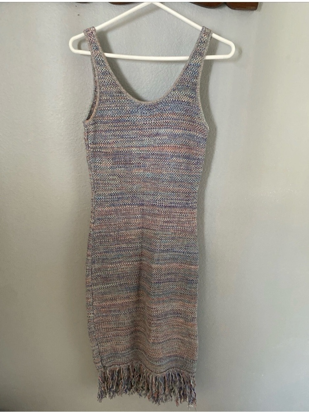 Women's Crochet Fringe Midi Sweater Dress - Future Collective™ with Alani Noelle - Picture 3 of 6